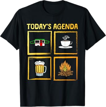 Cool Pop Up Camper Art For Men Women Caravan Popup Camper T-Shirt