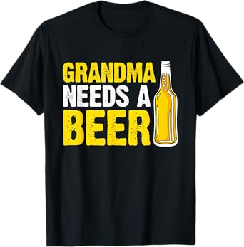 Funny Grandma Needs Retro Beer Drinking Mama Mother's Day T-Shirt