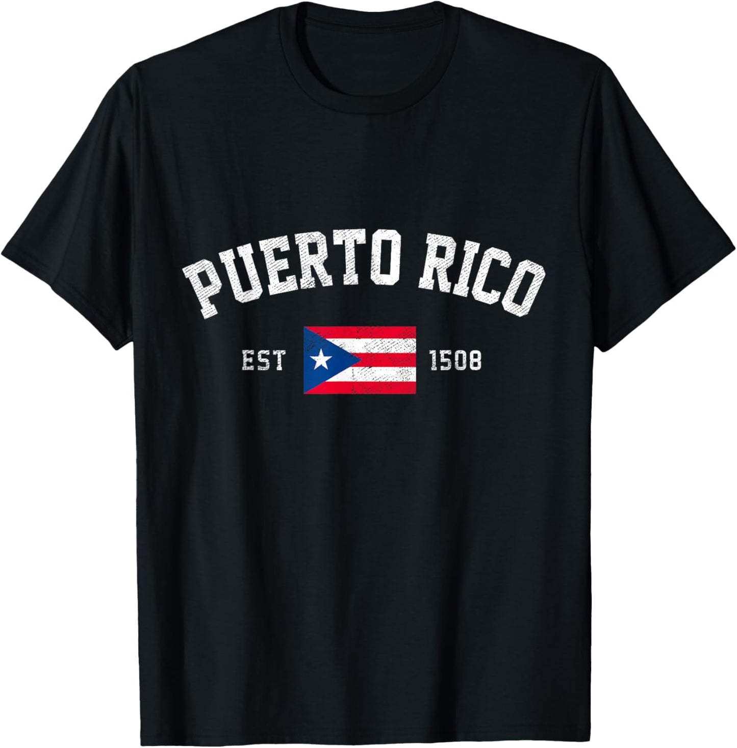 Puerto Rico Est. 1508 Puerto Rican Flag Independence Day T-Shirt