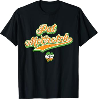 Pat McCrotch Funny Green St Patricks Day Beer T-Shirt