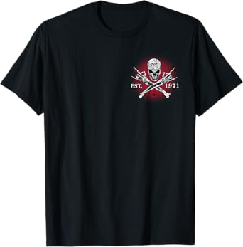 Gen X Est. 1971 Badass Generation Troublemaker Skull T-Shirt