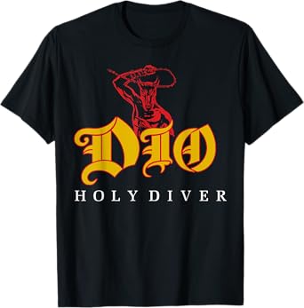 Dio โ Holy Diver on Black T-Shirt