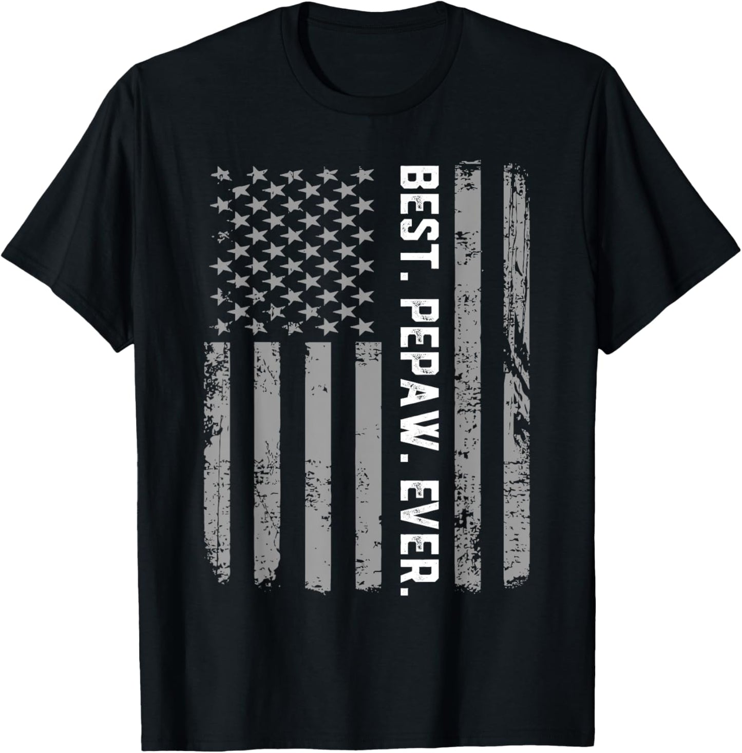 Best Pepaw Ever Vintage American Flag T Shirt T-Shirt