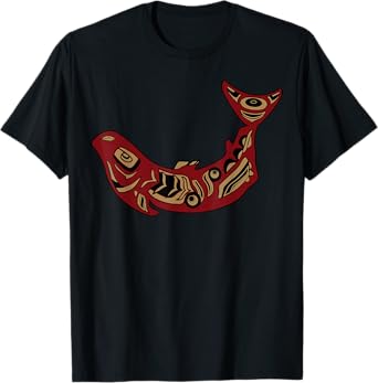 Native American Indian Salmon Fish Totem Pacific Northwest T-Shirt