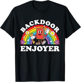 Backdoor Enjoyer Funny Raunchy Edgy Gen Z Vacation Swap Men T-Shirt