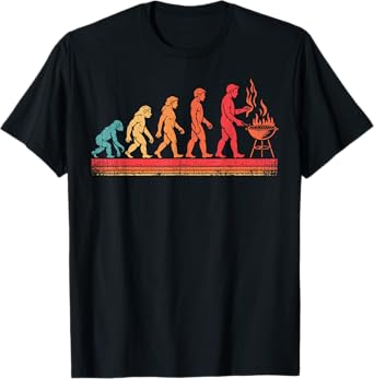 Bbq Grilling Evolution Barbecue Pit Meat Smoker Grill Dad T-Shirt