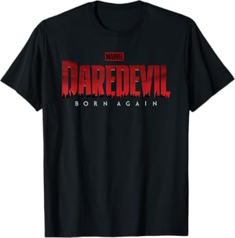 Marvel Daredevil: Born Again Disney+ Official TV Series Logo T-Shirt