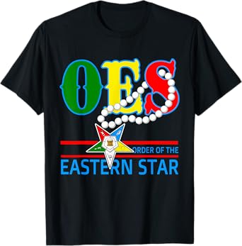 OES Pearl Necklace Beautiful Sis Order of the Eastern Star T-Shirt