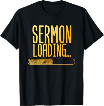 Funny Pastor Design For Men Boys Christian Pastor Sermon T-Shirt