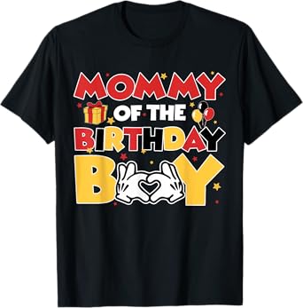 Funny Mommy Of The Birthday Boy Party Family Matching Mom T-Shirt