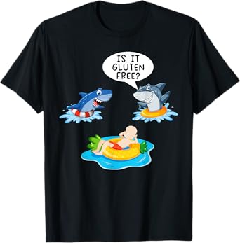 Is It Gluten Free? Funny Shark Celiac Disease Awareness T-Shirt