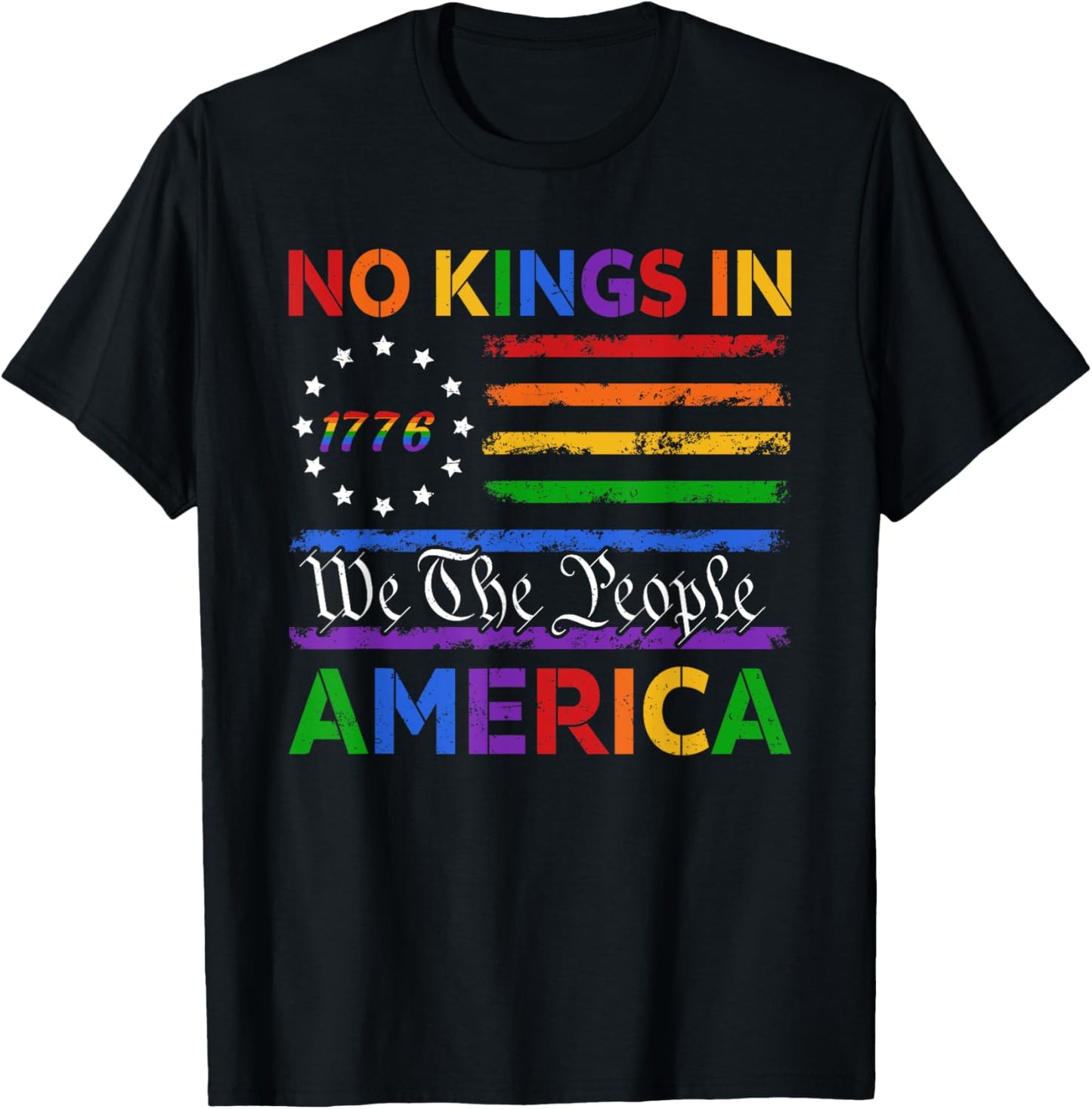 Patriotic Pro-Democracy Protest June 14 No Kings In America T-Shirt