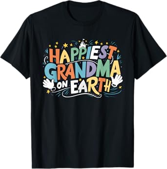 Happiest Grandma On Earth Family Trip Happiest Place T-Shirt