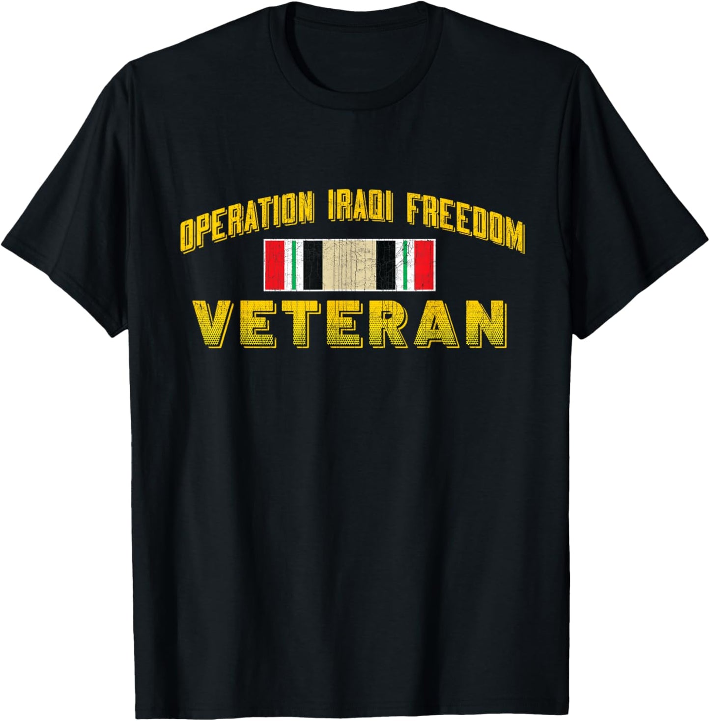 T-Shirt - Black - Men's Adults - Small - Short Sleeve - T-Shirt - Letter Print - Embroidery - Modern - Casual - Military - Veterans Day, Memorial Day