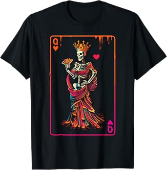 Queen of Hearts Halloween Costume Valentines Card Couple Set T-Shirt