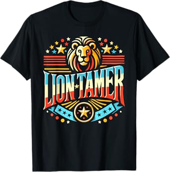 Lion Tamer Shirt Men Women Costume Ringmaster Costume T-Shirt