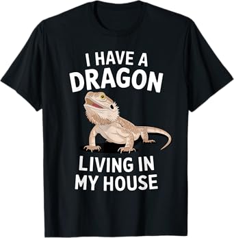 Funny Bearded Dragon Art For Men Women Bearded Dragon Lover T-Shirt