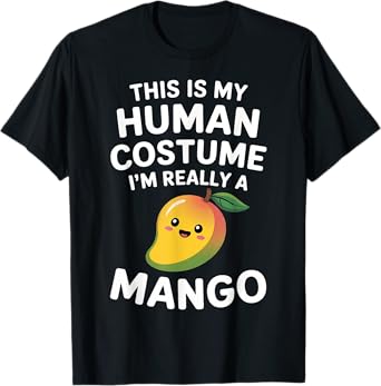 This is My Human Costume Funny Kawaii Cute Mango Fruit T-Shirt