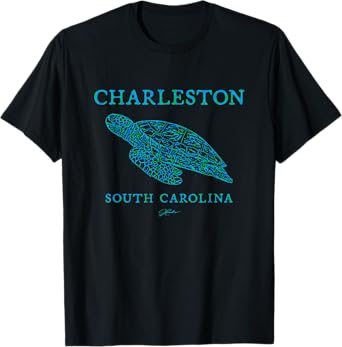 JCombs: Charleston, SC, Gliding Sea Turtle T-Shirt
