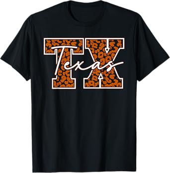 Texas Shirt Women Men Kids Double Horn Texas Orange Graphic T-Shirt