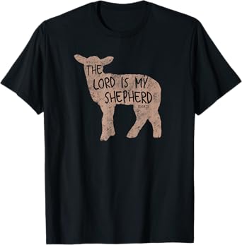 Xalted Christian Lamb of God Shepherd T-Shirt - Black, Small
