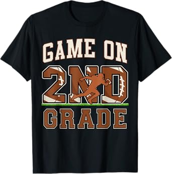 First Day of 2nd Grade Boys Football Game On Second Grade T-Shirt