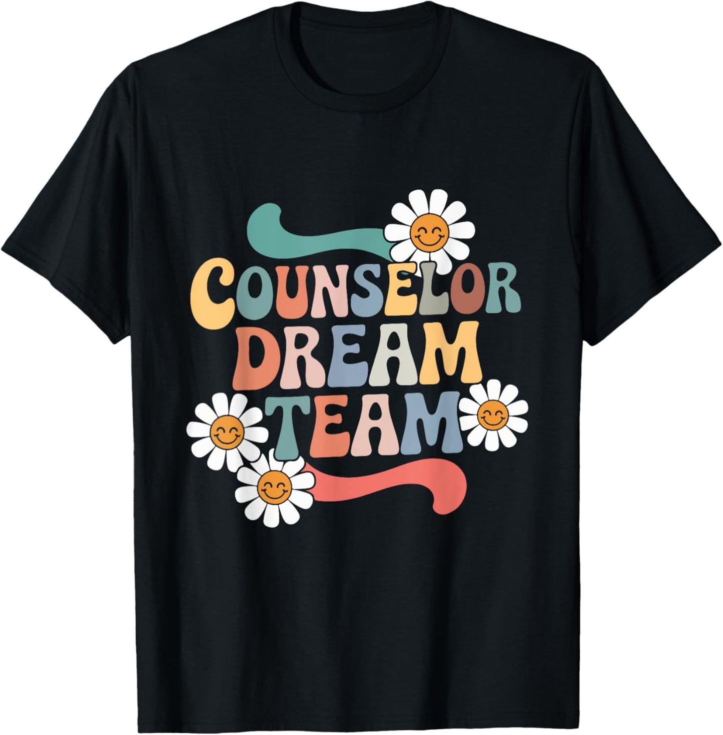 Counselor Dream Team Retro Back To School Counselor Squad Appreciation Tee by TeeBrew