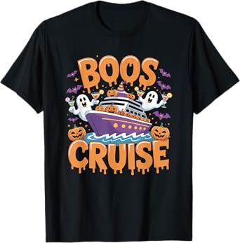 Halloween Party Wine Beer Drinking Boos Cruise T-Shirt