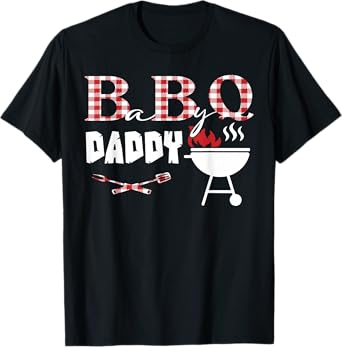 Baby BBQ Daddy Shower Birthday Party Family Matching T-Shirt