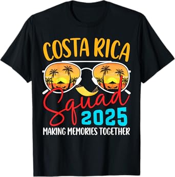 Costa Rica Vacation Squad 2025 Matching Family Vacation T-Shirt