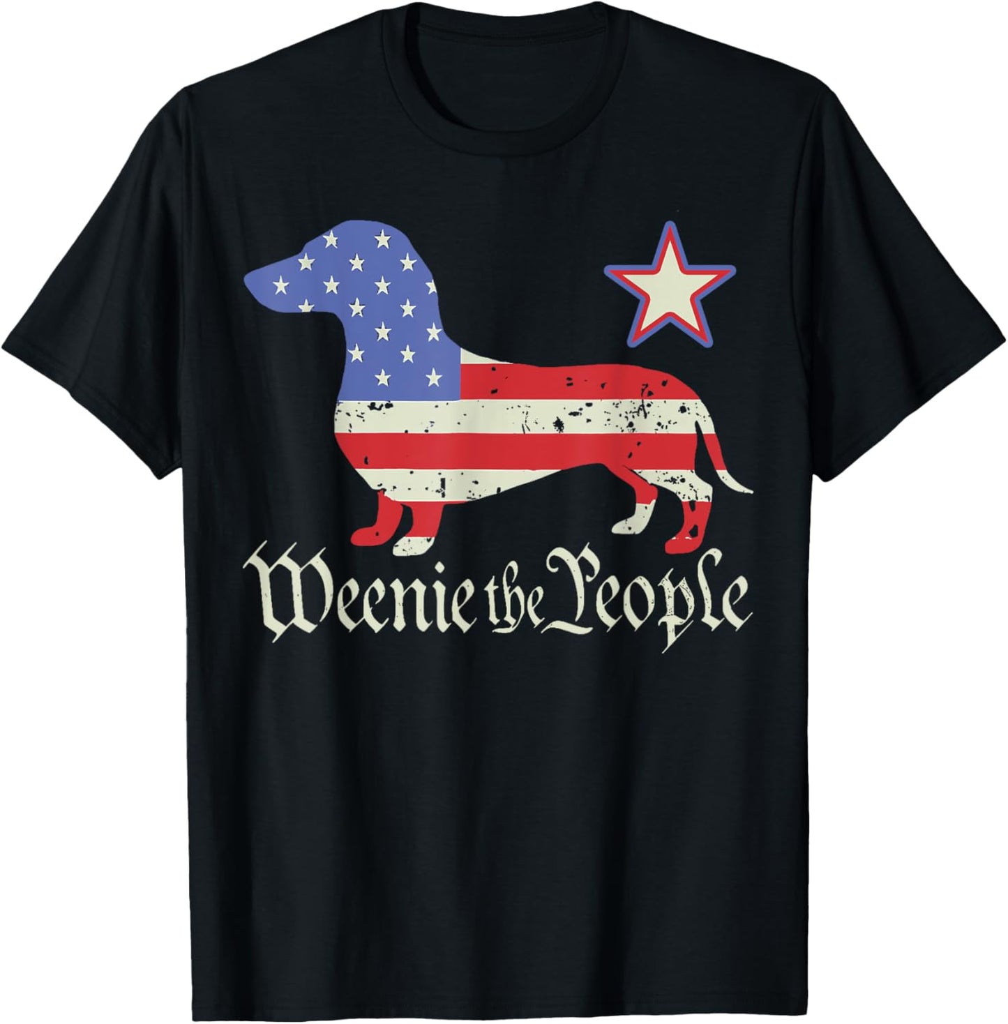 American 4th Of July Dachshund Lover Shirt Weenie The People T-shirt