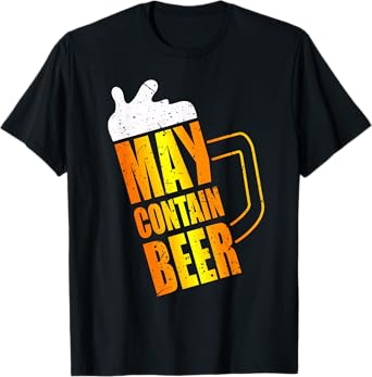 May Contain Beer Mug Funny Oktoberfest Costume T-Shirt