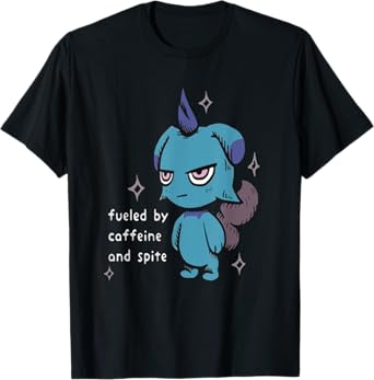 Palword Depresso Funny T-Shirt, Small, Black