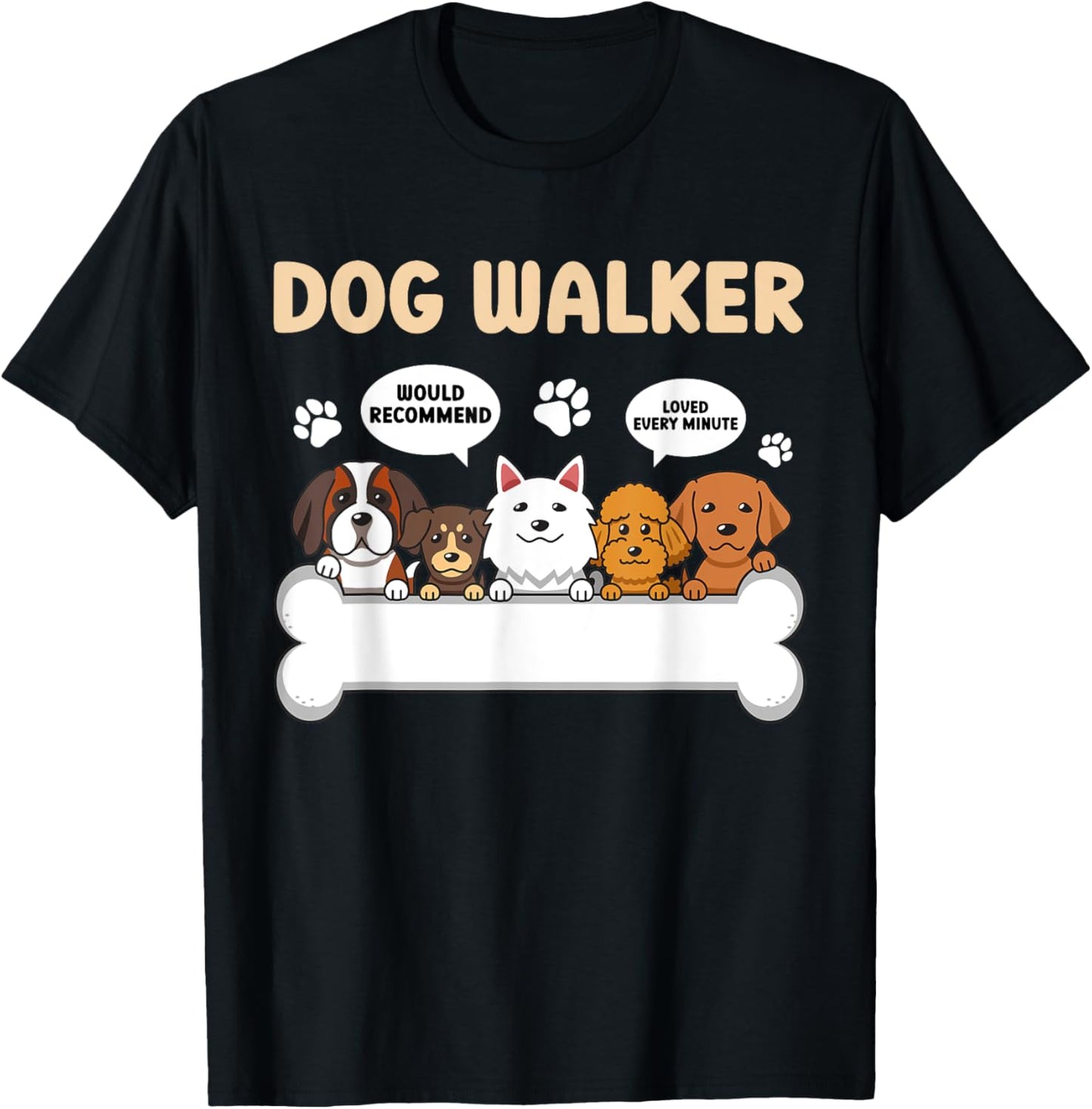 Best Dog Walker Dog Walking Professional Dog Walker T-Shirt