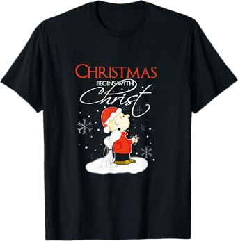 Christmas Begins With Christ Xmas Gift Holiday costume T-Shirt