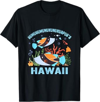 Humuhumunukunukuapua'a Hawaii Triggerfish Coral Reefs T-Shirt