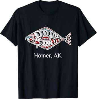 Homer, Alaska Native American Halibut Fishermen Gift T-Shirt