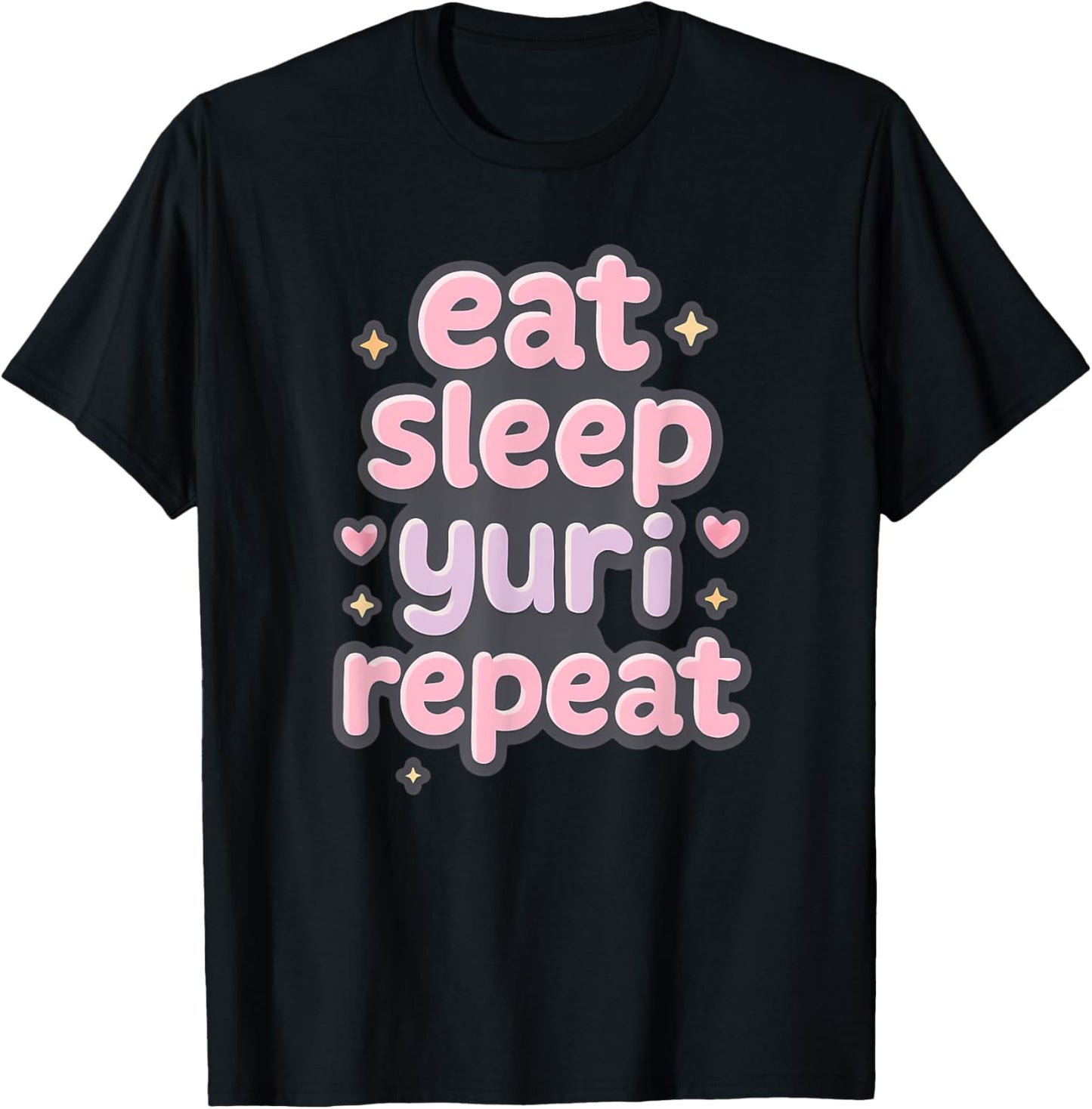 Eat Sleep Yuri Repeat - Yuri Girl's Love Manga T-Shirt
