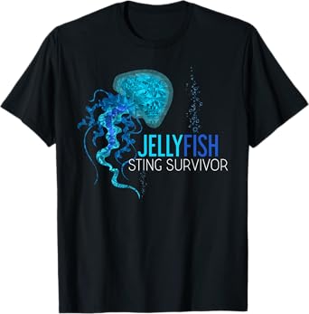 Jellyfish Sting Survivor Funny Aquarist Gift Jellyfish T-Shirt