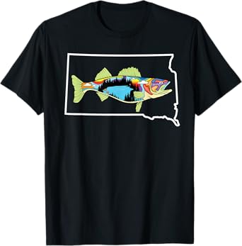 South Dakota Walleye Walleye Fishing Freshwater Fisherman T-Shirt