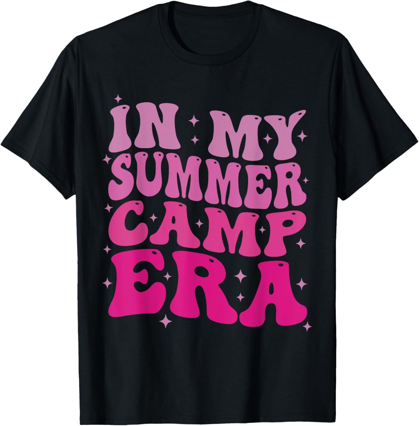 In My Summer Camp Era Groovy Funny Camping Camper Vacation T-Shirt