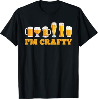 Craft Beer I'm Crafty Home Brew Beer T-Shirt