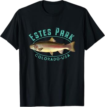 Estes Park Colorado Rainbow Trout Design T-Shirt