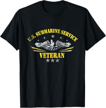 U.S Submarine Service Veteran Patriotic Veterans Day T-Shirt for Women Men