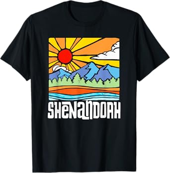 Shenandoah National Park Artistic Nature & Mountains Vintage T-Shirt