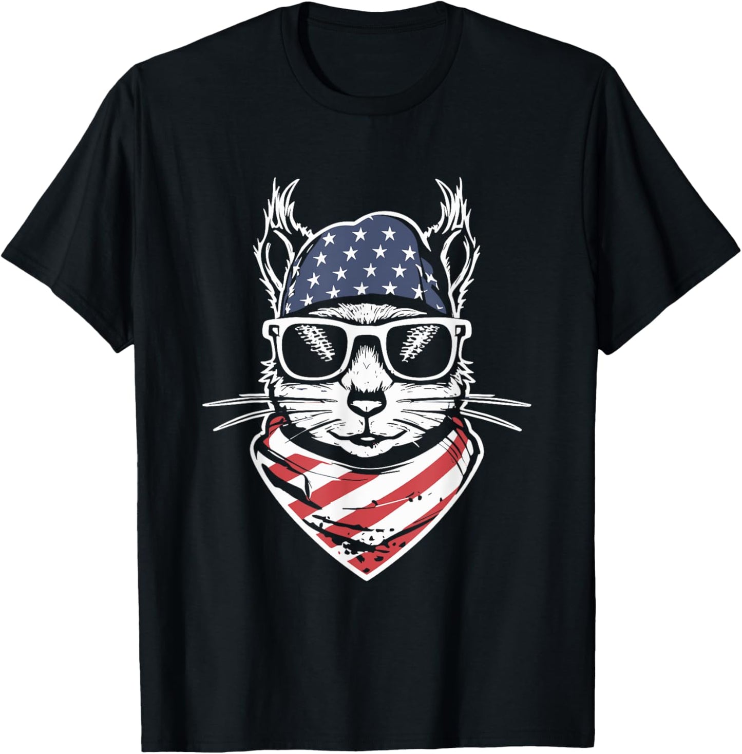 Squirrel Funny Patriotic 4th Of July T-shirt