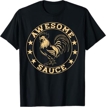 Awesome Sauce Funny Rooster Humorous Vintage T-Shirt