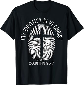 Vintage My Identity Is In Jesus Christ DNA Cross Christians T-Shirt