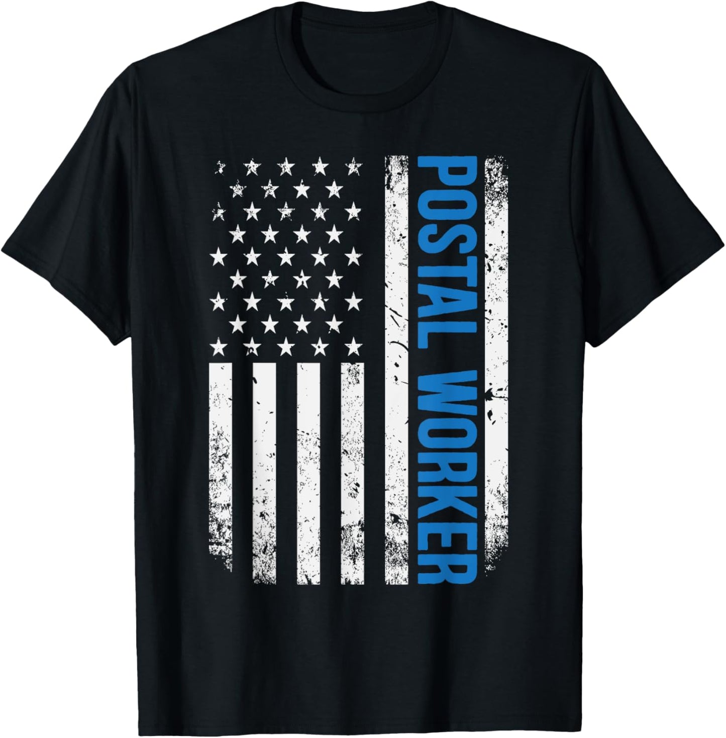 American Postal Worker USA Flag Mailman Mail 4th of July T-Shirt