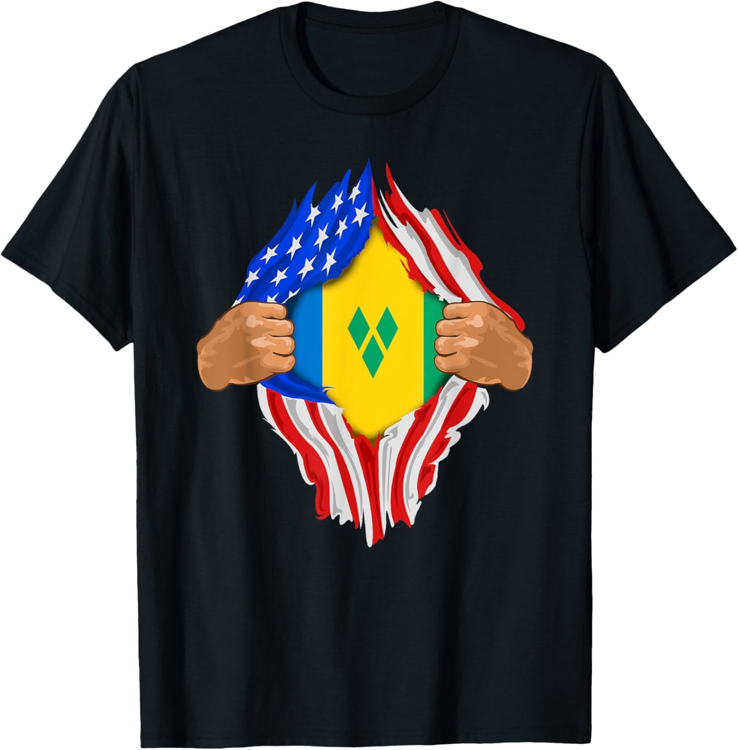 Saint Vincent and the Grenadines Blood Inside Me | Flag Gift T-Shirt